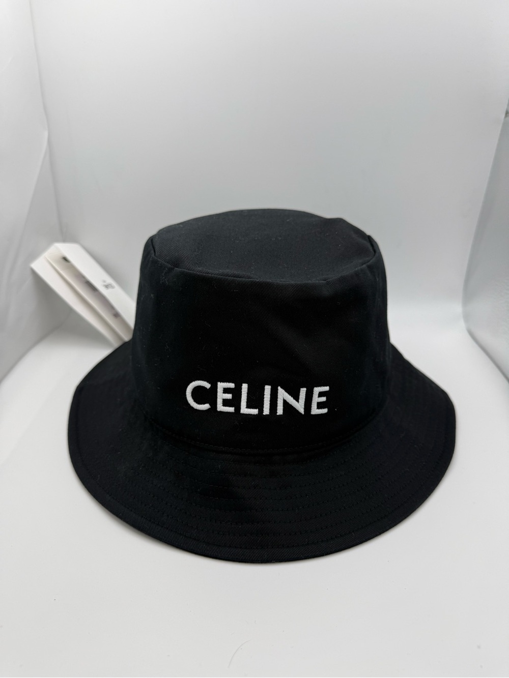 CELINE Logo Black Bucket Hat NWT